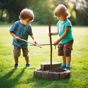 A-child-building-something-imaginative-with-everyday-objects